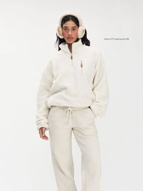 Parke Quarter Zip Fleece Pullover - Oat